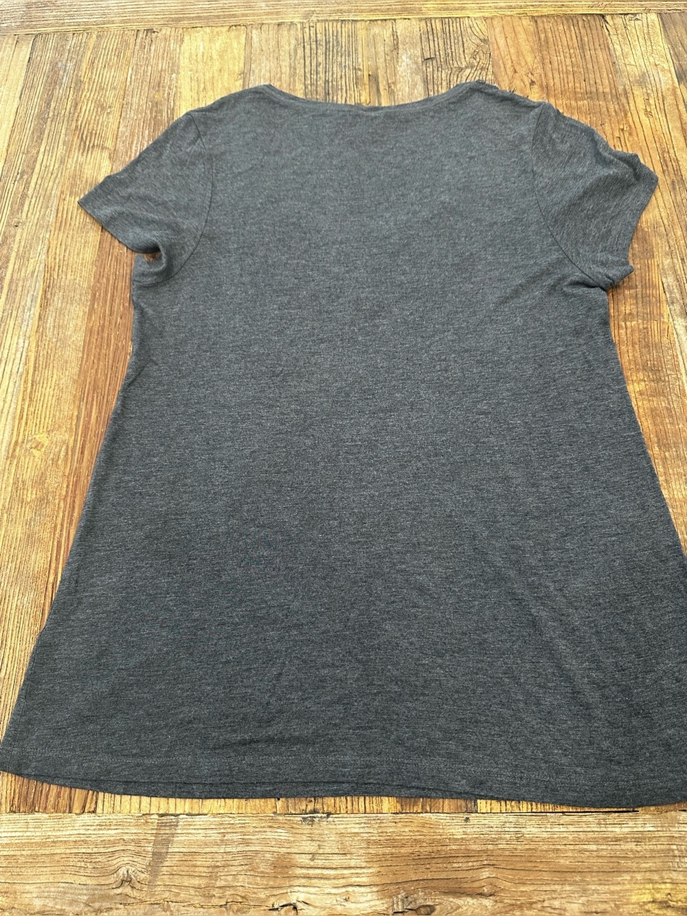 Banana Republic Dark Gray Scoop Neck Tee with Beaded Detail - Picture 8 of 8